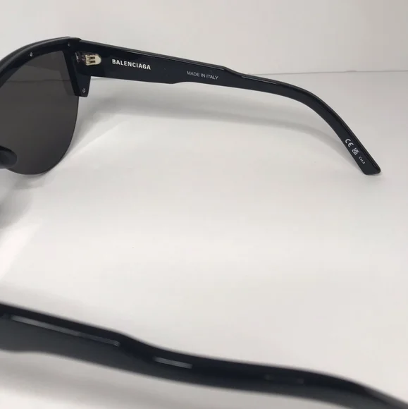 New  - 💯 Original  BALENCIAGA61MM Shield Sunglasses - Picture 9 of 11